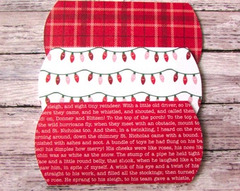 Christmas Gift Card Holder - Christmas Pillow Box - Christmas Gift Card Envelope - Gift Card Holder - Gift Card Envelope - 3 PCS
