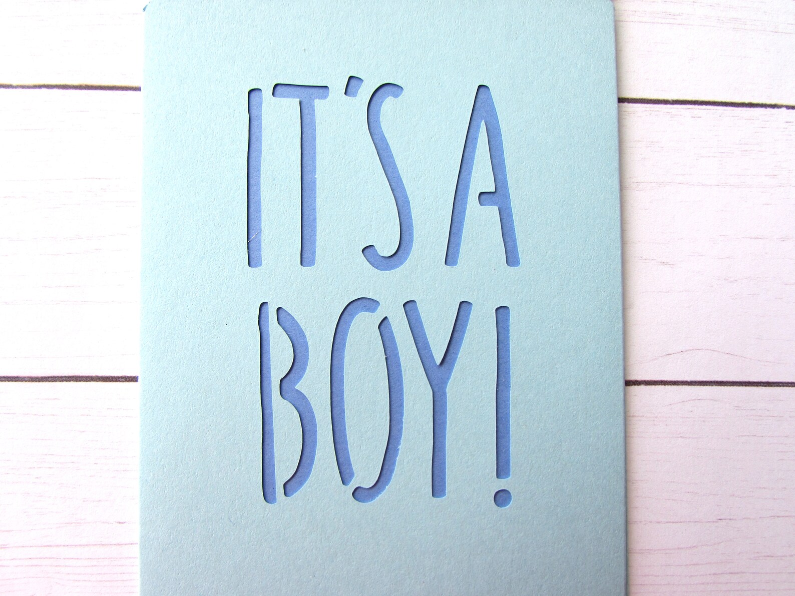 Baby Boy Gift Card Holder It's a Boy Baby Bottle Gift Etsy