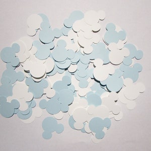 Blue & White Mickey Mouse Paper Confetti Party Decor - Table Confetti - Gender Reveal - Birthday Party Decor - Baby boy - Baby Shower