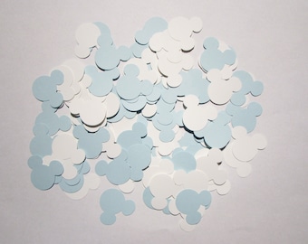 Blue & White Mickey Mouse Paper Confetti Party Decor - Table Confetti - Gender Reveal - Birthday Party Decor - Baby boy - Baby Shower