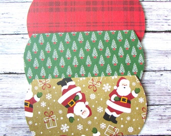Christmas Gift Card Holder - Christmas Pillow Box - Christmas Gift Card Envelope - Gift Card Holder - Gift Card Envelope - 3 PCS