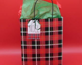 Christmas Gift Bag - Holiday Gift Bag - Paper Gift Bag - Gift Bag Kit - Shopping Bag - Christmas Gifting - Christmas Bag - Decoration