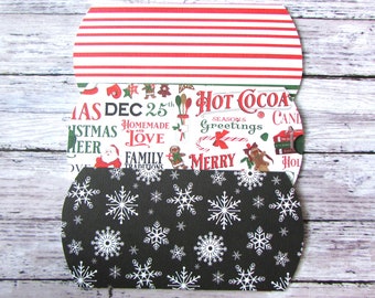 Christmas Gift Card Holder - Christmas Pillow Box - Christmas Gift Card Envelope - Gift Card Holder - Gift Card Envelope - 3 PCS