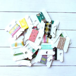 Washi Tape Sample Bundle - Washi Tape Samples - Journaling Washi Tape - Crafting Tape - 24&quot; length - Washi Tape Lot - Masking Tape -