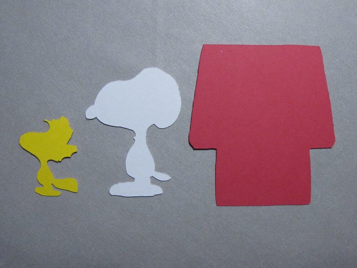 Snoopy & Woodstock Die Cut Paper Confetti 36 Pcs - Scrapbooking - Table ...