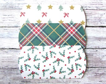 Christmas Gift Card Holder - Christmas Pillow Box - Christmas Gift Card Envelope - Gift Card Holder - Gift Card Envelope - 3 PCS