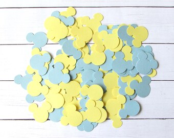 Mouse Ears Paper Confetti - Table Confetti - Die Cut Party Decor - Wedding - Pastel Confetti -  Birthday - Baby Shower - Spring Confetti
