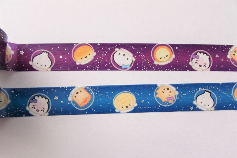 Infinity And Beyond Wiam Cute Space Themed Wonton In A Million Cute Washi 24 Length Washi Tape Sample 15 Mm Gift Wrapping Paper Party Supplies
