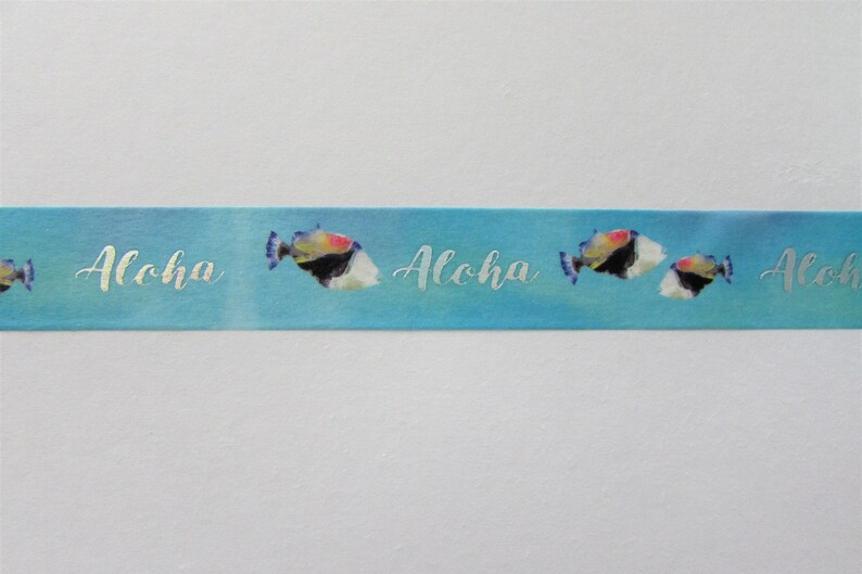 Surfboard Aloha Hawaiian Themed Washi Cute Washi Tape Surf/'s Up Washi Tape Sample 15 mm 24 length