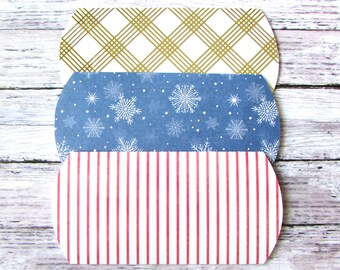 Christmas Gift Card Holder - Christmas Pillow Box - Christmas Gift Card Envelope - Gift Card Holder - Gift Card Envelope - 3 PCS
