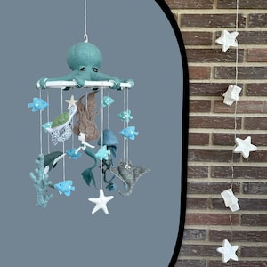 Ocean Baby Mobile: Handmade Nautical Nursery Decor