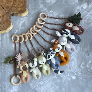 Felt Forest Animal Baby Play Gym Toys: Woodland Nursery Decor