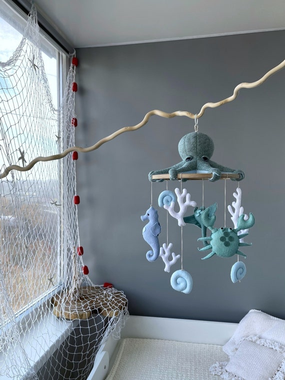 Nautical Baby Mobile Boy Crib Baby Mobile Cot Mobile Etsy