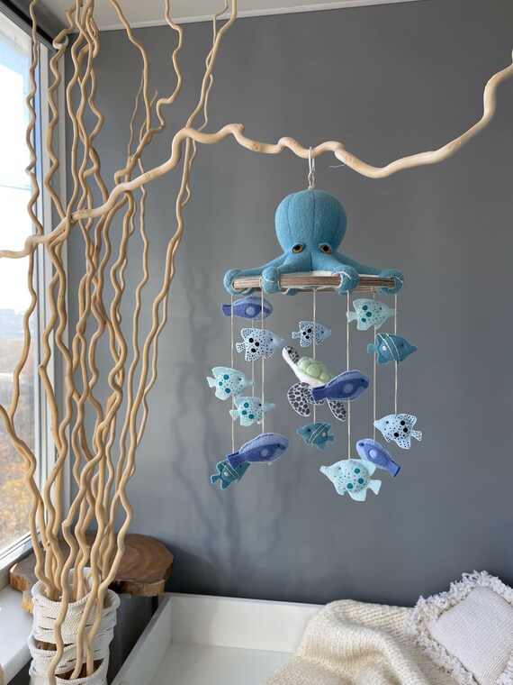 Baby Crib Mobile Nautical Nursery Decor Ocean Baby Mobile Etsy