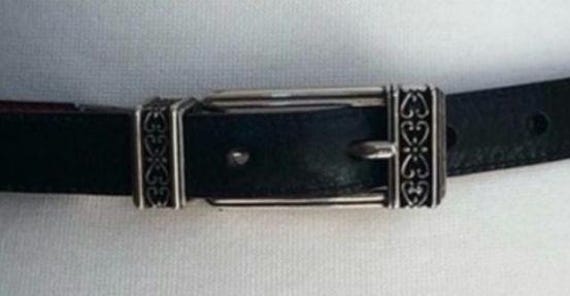 Brighton Reversible Black Red Leather Belt Size Medium - Etsy display picture 1