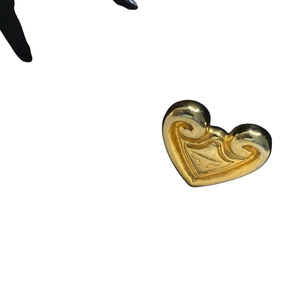 Vintage Escada Suede Leather Heart Black and Gold Women\'s Belt Vintage Escada Suede Leather Heart Black and Gold Women main image 3