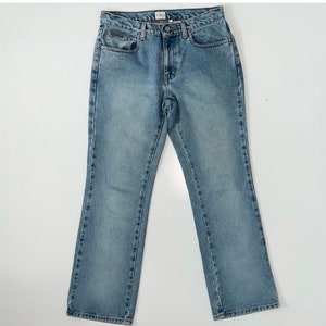 Calvin Klein Womens Blue Denim Cotton Straight Leg Vintage 90s Jeans Size 6