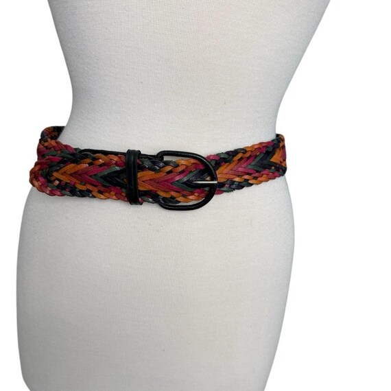 Vintage OMEGA Multicolor Braided Leather Women