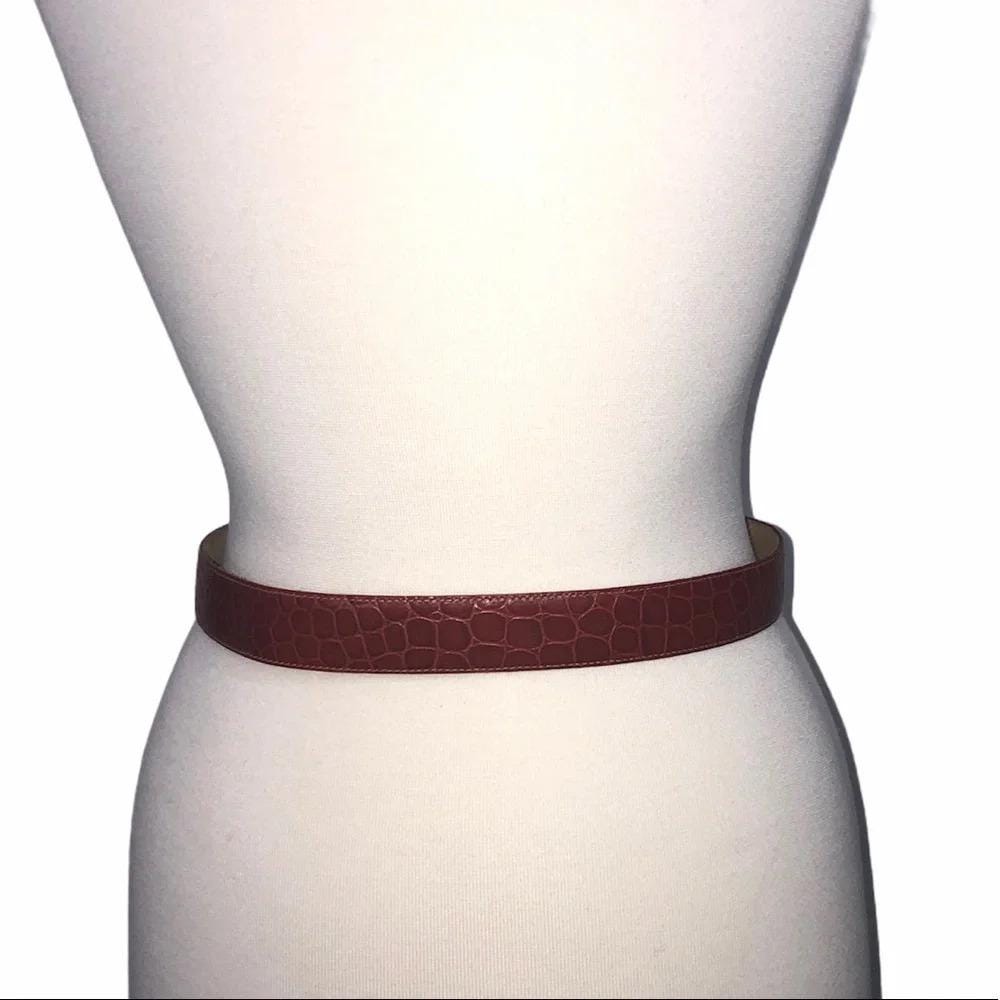 Cipriani Aligator Calfskin Red Belt Size 28 - Etsy display picture 3