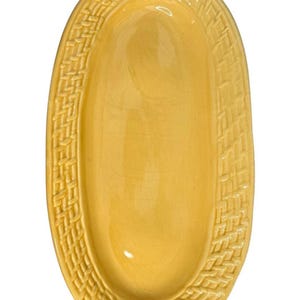Ceramic Serving Dish Maioliche Jessica Yellow Plate