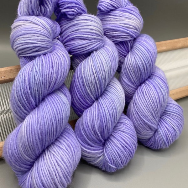 Lavender ~ purple yarn - hand dyed yarn - lace / sock / fingering / sport / dk / worsted / aran / bulky / super bulky - yarn - knit gift