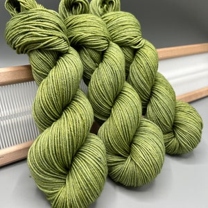 Sage - hand dyed yarn - green yarn - lace / sock / fingering / sport / dk / worsted / aran / bulky / super bulky / wool / silk / alpaca /