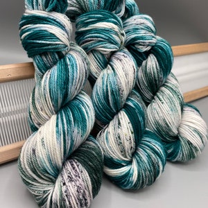 Seafoam ~ hand dyed yarn - teal yarn - lace / sock / fingering / sport / dk / worsted / aran / bulky yarn / super bulky - superwash - wool