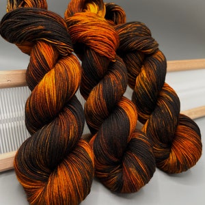 Bourbon ~ hand dyed yarn - lace / sock / fingering / sport / dk / worsted / aran / bulky yarn / super bulky - brown yarn - yarn - knit gift