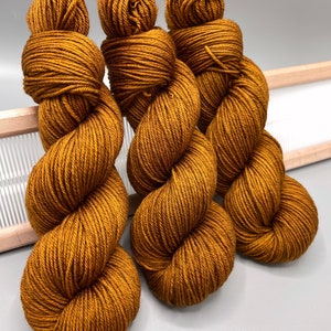 Toffee ~ brown yarn - hand dyed yarn - lace / sock / fingering / sport / dk / worsted / aran / bulky / super bulky - knit gift - wool