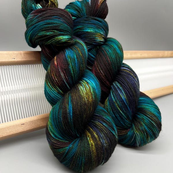 Pictured Rocks Hand-Dyed Yarn: Superwash Merino Wool