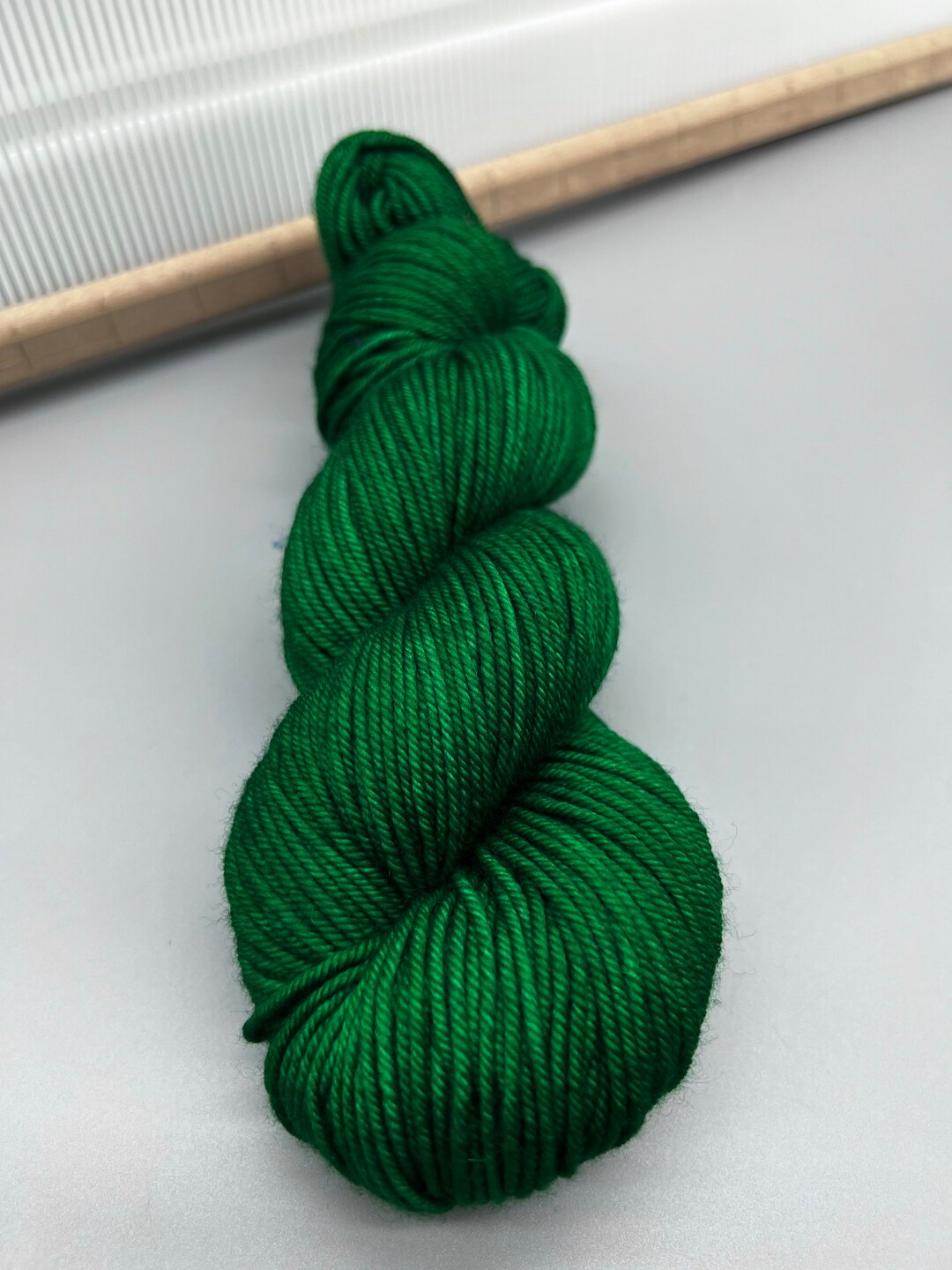 Emerald Green Yarn Ready to Ship Heavy Dk/ Light Worsted Etsy