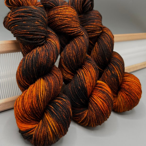 Bourbon - brown yarn ~ hand dyed yarn - ready to ship - dk yarn - superwash merino wool - knit gift