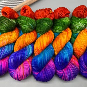 Piñata - Hand Dyed Yarn: Pinata Merino Wool Skein dk