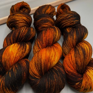 Bourbon hand dyed yarn lace / sock / fingering / sport / dk / worsted / aran / bulky yarn / super bulky brown yarn yarn knit gift image 6