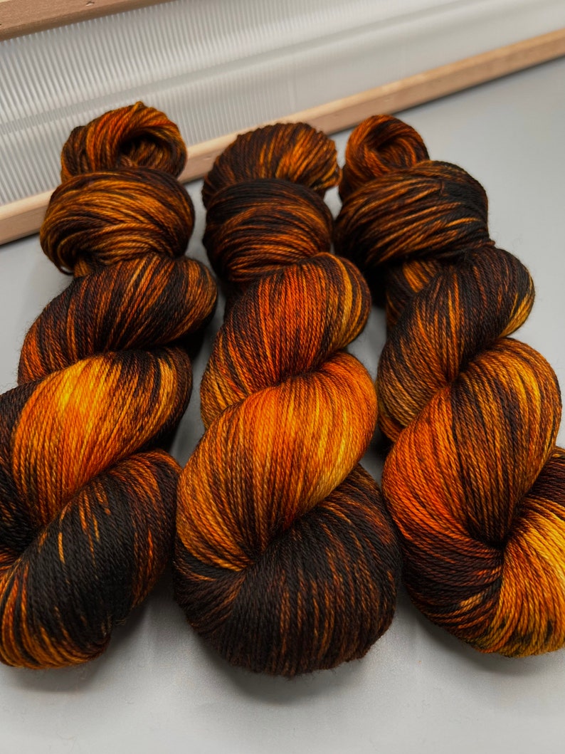Bourbon hand dyed yarn lace / sock / fingering / sport / dk / worsted / aran / bulky yarn / super bulky brown yarn yarn knit gift image 6