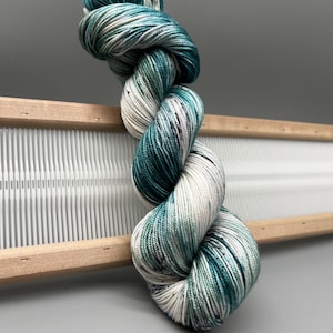 Seafoam - Ready to ship ~ sport - hand dyed yarn - silk yarn - speckled yarn - silk blend - wool - yarn - Knit gift - yarn