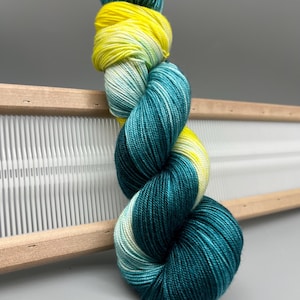 Serene - Ready to ship - sport weight - superwash merino wool - silk blend - hand dyed yarn - knit gift - blue yarn - yarn