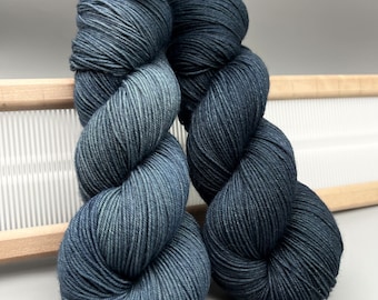 Slate Set ~ hand dyed yarn - sock / fingering  - gray yarn - superwash - wool - ready to ship