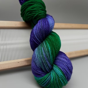 Enchanted Forest Hand Dyed Yarn: Aran Superwash Merino Wool