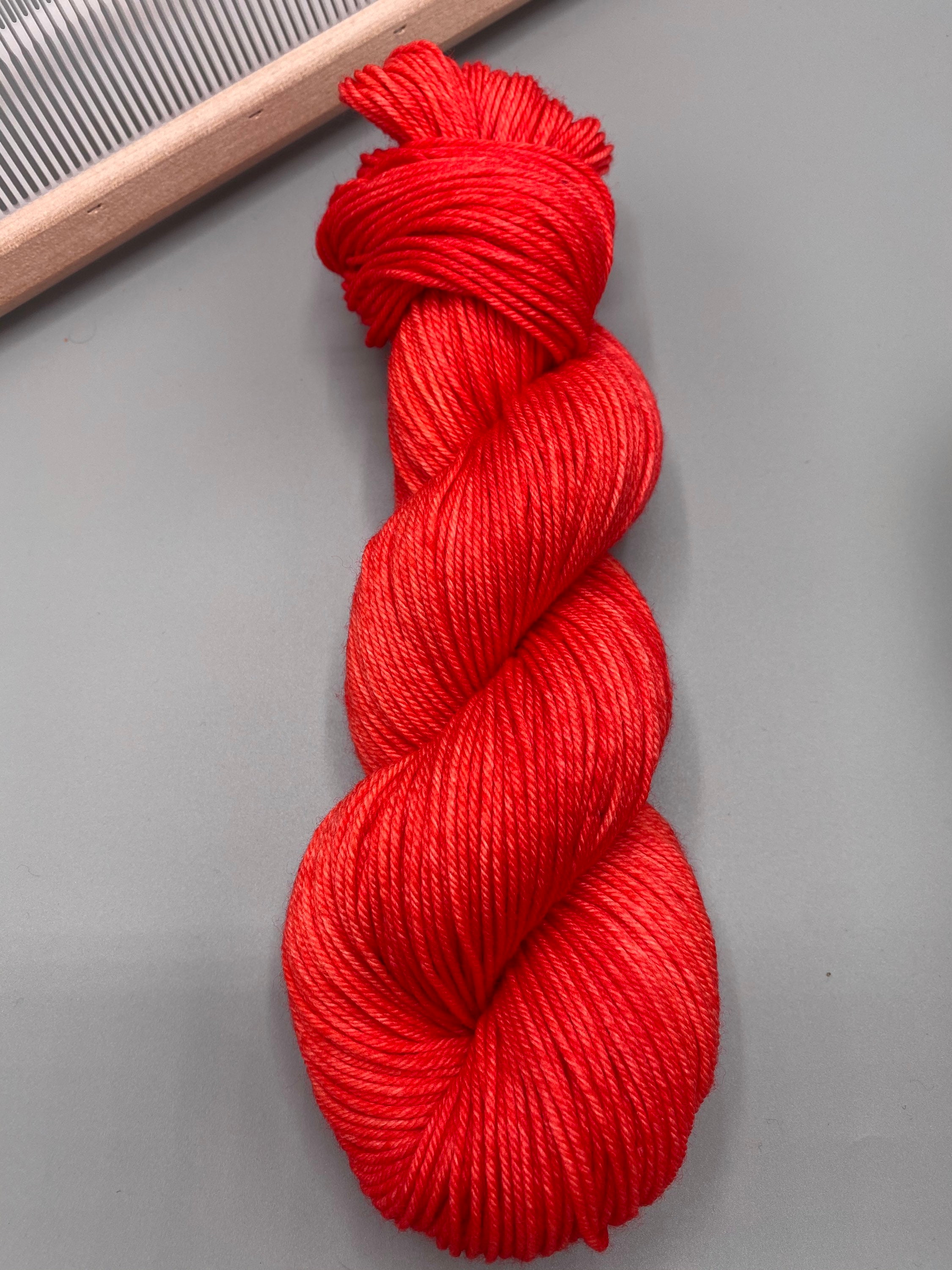 Coral dk hand dyed yarn salmon yarn orange yarn pink Etsy