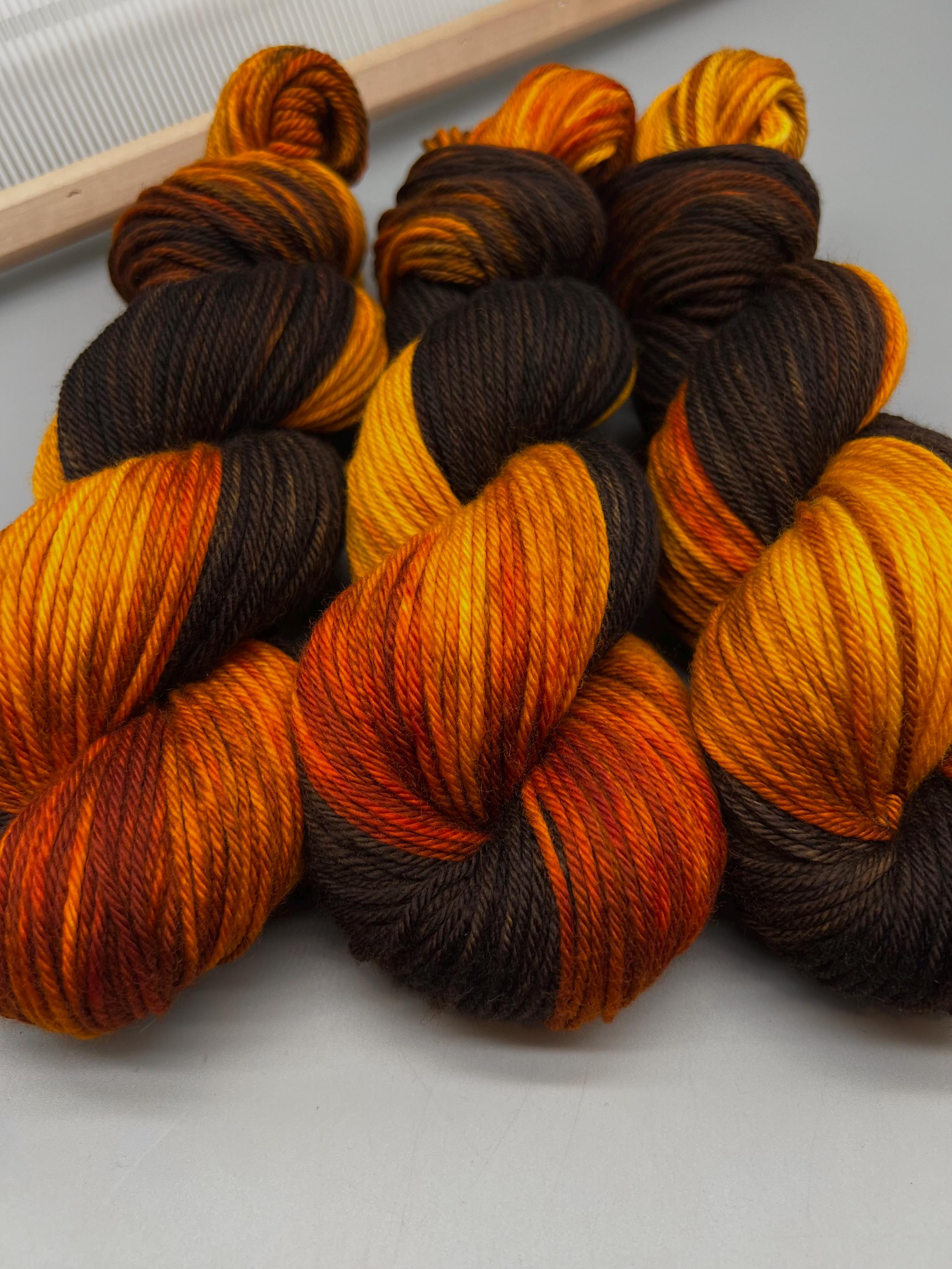 Maple Yarn Sugar Maple ~ Hand Dyed Yarn - Worsted - Knit Gift - Superwash Merino ...