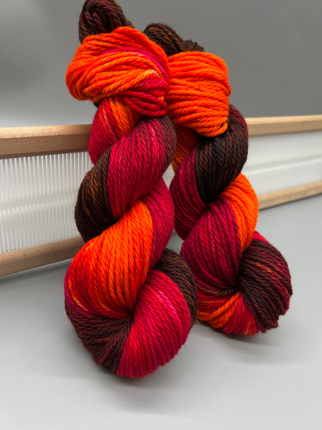 Ready to Ship Bulky Yarn Superwash Merino Wool Hand Dyed Yarn