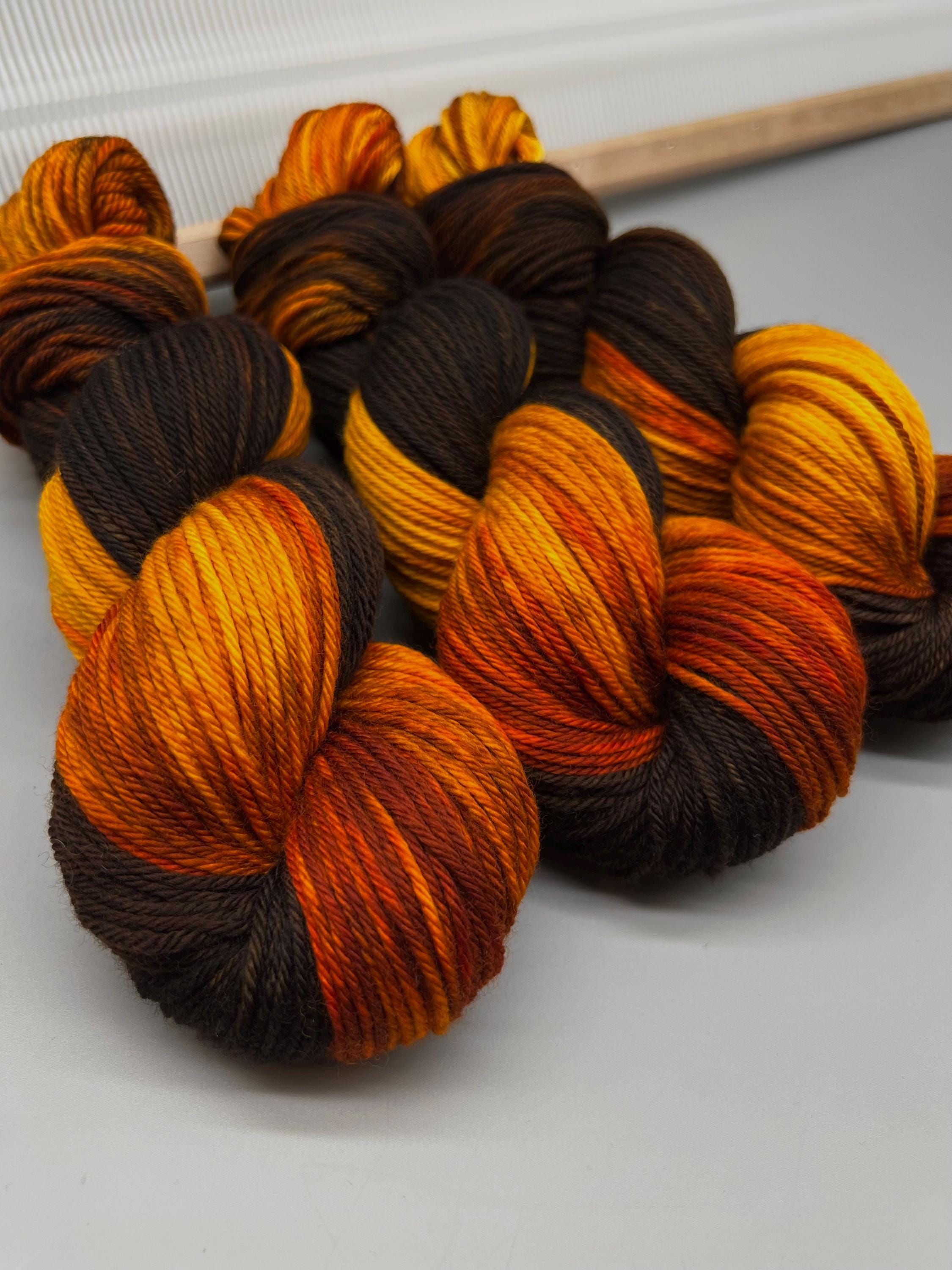 Maple Yarn Sugar Maple ~ Hand Dyed Yarn - Worsted - Knit Gift - Superwash Merino ...