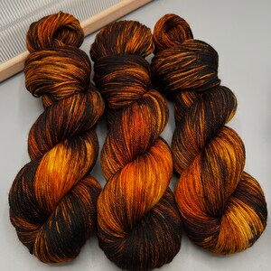 Bourbon hand dyed yarn lace / sock / fingering / sport / dk / worsted / aran / bulky yarn / super bulky brown yarn yarn knit gift image 4