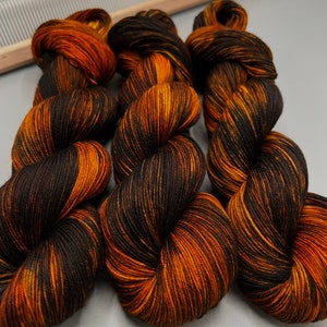 Bourbon hand dyed yarn lace / sock / fingering / sport / dk / worsted / aran / bulky yarn / super bulky brown yarn yarn knit gift image 5