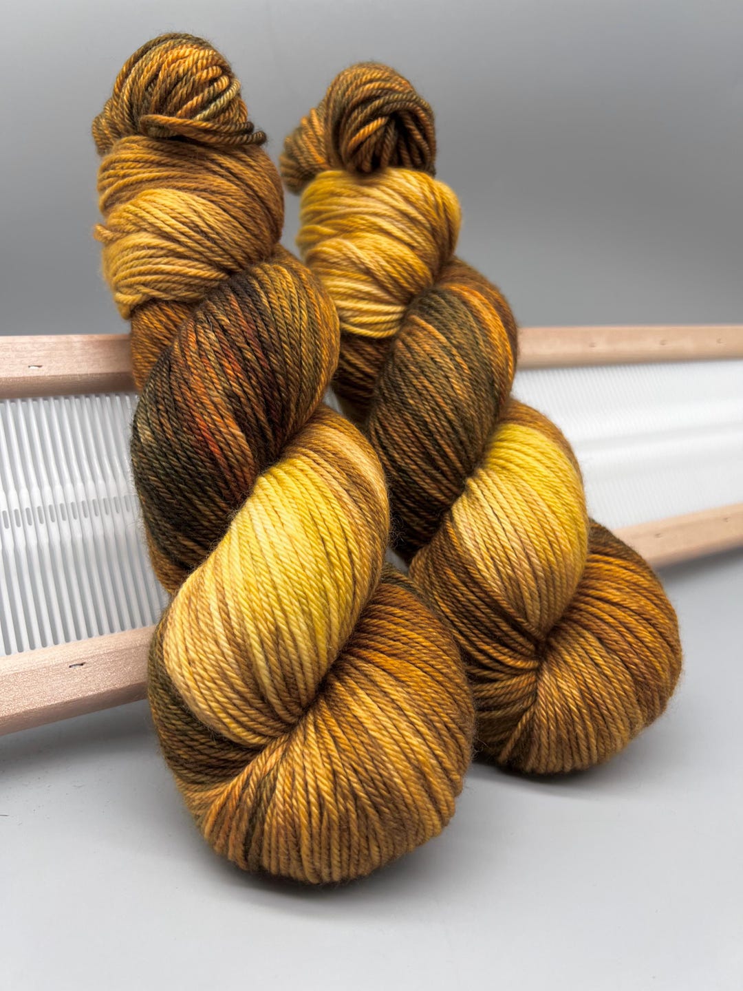 Harvest Gold Hand Dyed Yarn: Superwash Merino Cashmere Nylon DK - Etsy