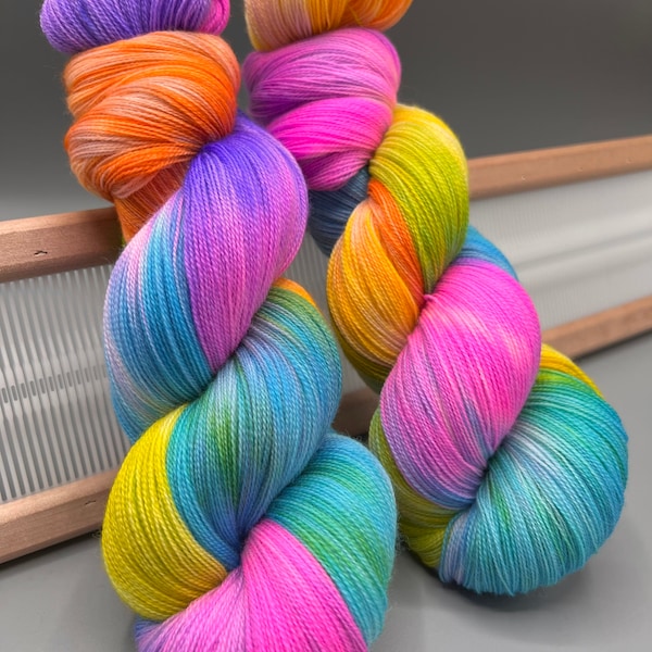 Watercolors ~ washes of pastel colors - hand dyed yarn - sock / fingering / sport / dk / worsted / Aran / bulky / super bulky