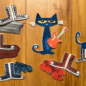 Pete the Cat I Love My White Shoes Felt Board Pieces