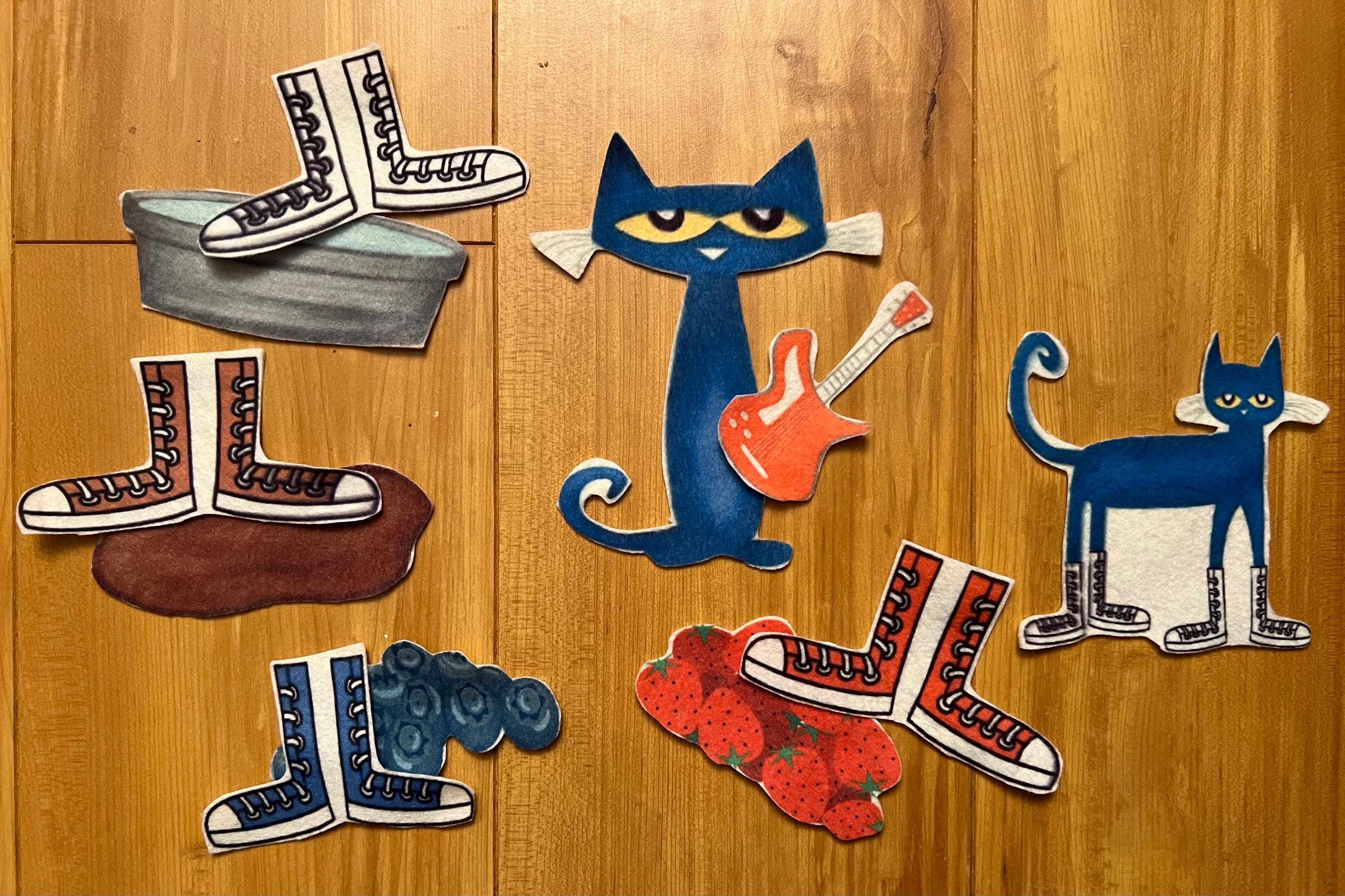 Pete the Cat I Love My White Shoes Felt Board Pieces