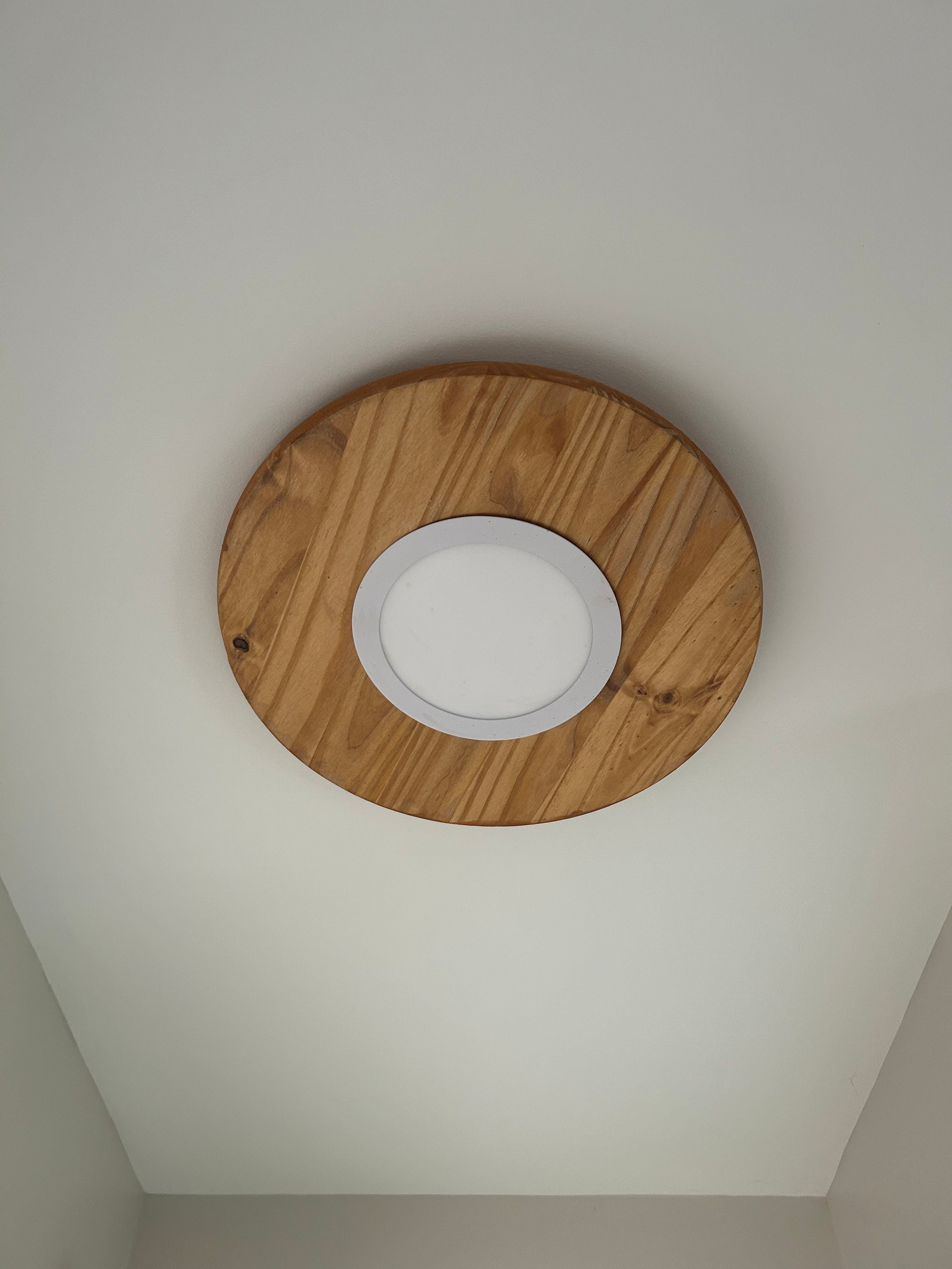 Handmade Wooden Ceiling Light - Etsy